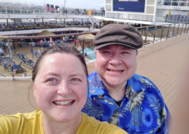 A couple have revealed why they now live on a cruise ship