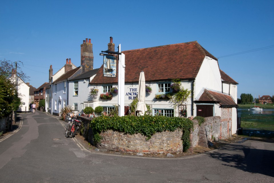 The village's The Anchor Bleu pub where Minty works as a manager