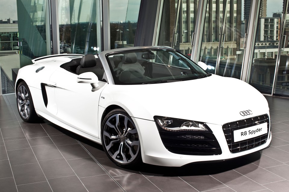 The German Audi R8 can reach speeds of up to 205mph with its epic 500 horsepower engine