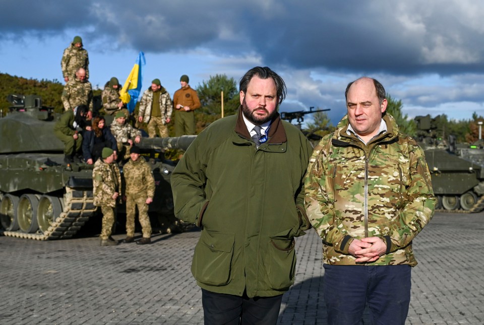 Defence Secretary Ben Wallace with Sun man Harry Cole