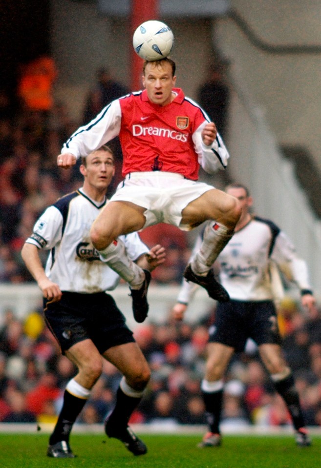 Grimandi played alongside legends such as Dennis Bergkamp