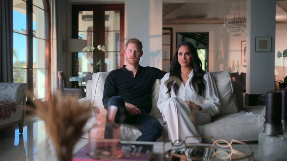 Harry and Meghan in their Netflix documentary