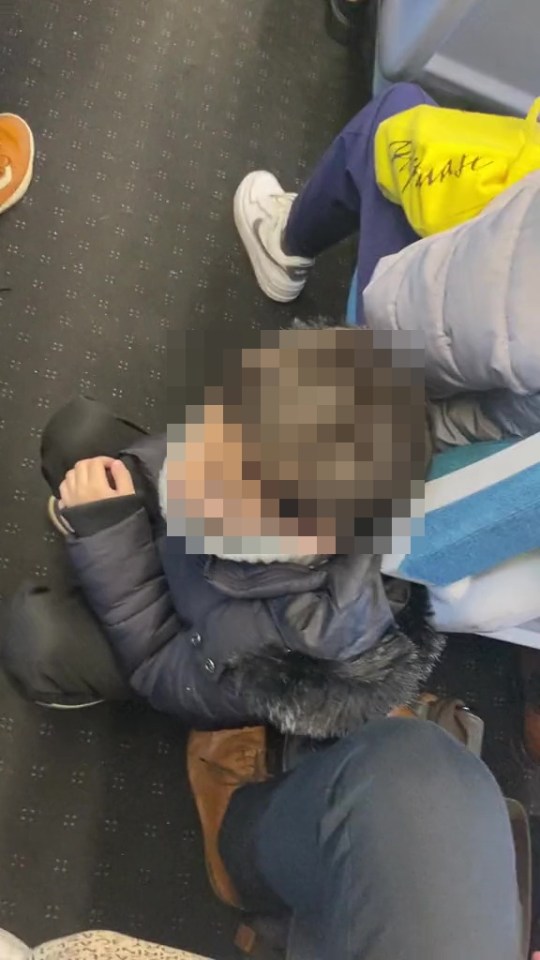 A mum has slammed commuters for refusing to give up their train seats for her young son