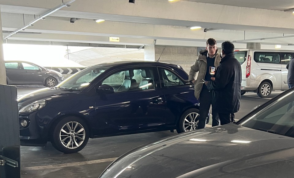 The drop-off - our reporter leaves his car with Kangaroo Parking