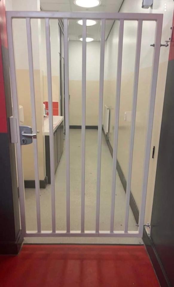 These bars have left the pupils' toilets looking more like a prison than a school