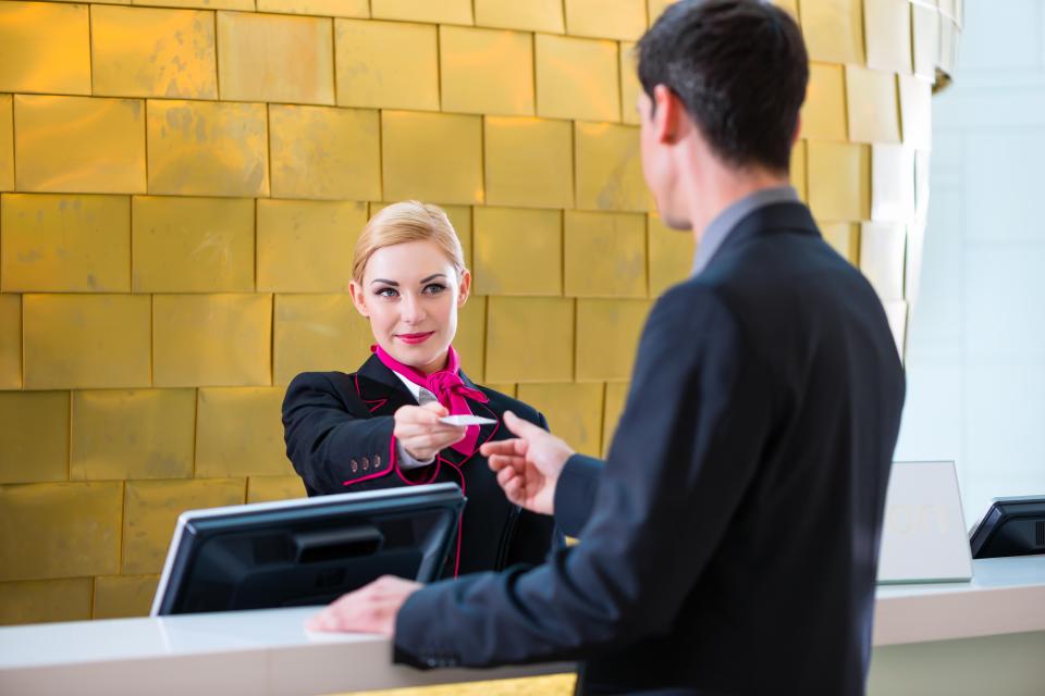 Hotel guests should make themselves known to staff when they come back to their room