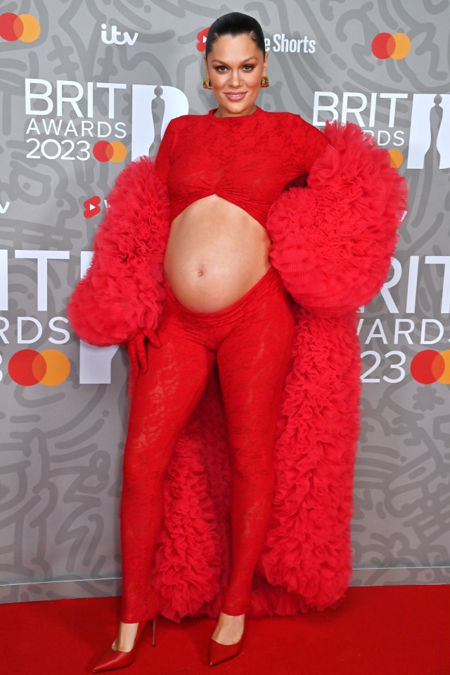 Jessie recently showed off her bump at the Brit Awards