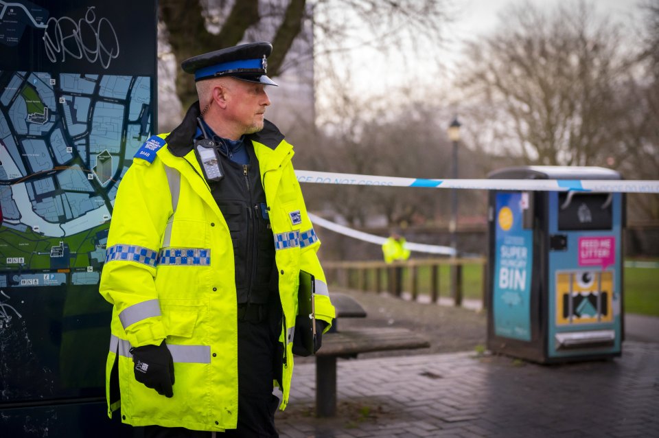 A man was stabbed in a city centre park