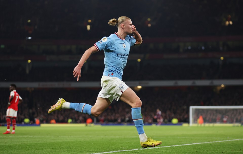 Erling Haaland netted again to send City top of the Premier League