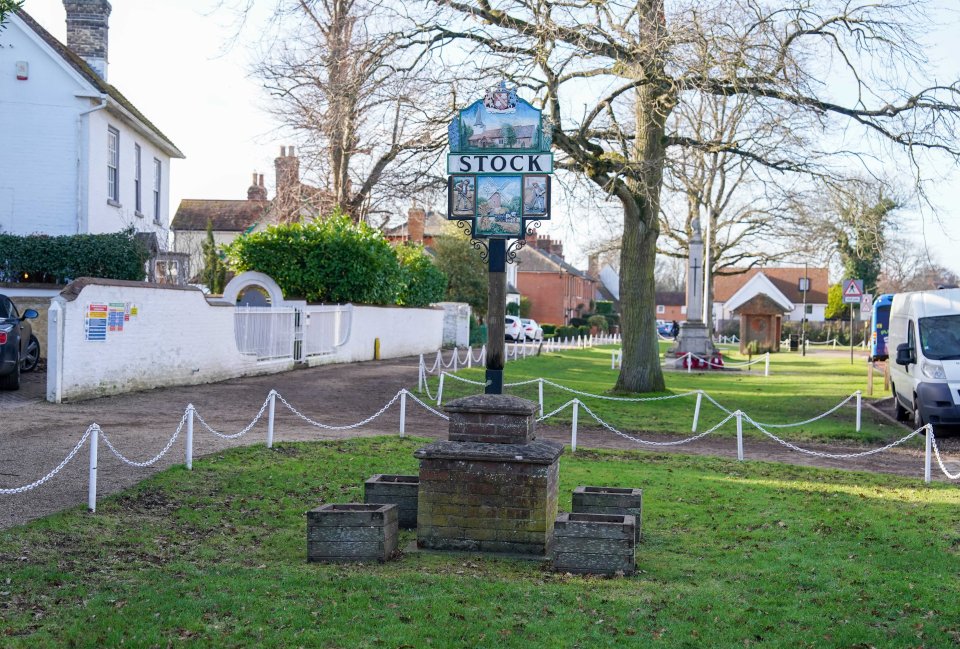 The affluent Essex village of Stock