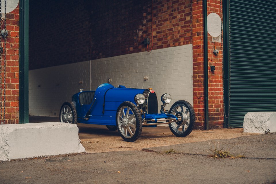 The stunning miniature Bugatti Type 35 is just 2.7metres in length