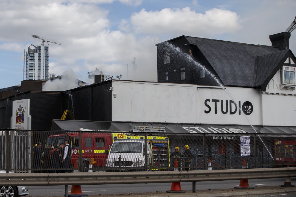 Hot sparks caused by power tools operating on the venue's roof are believed to be responsibly for the inferno