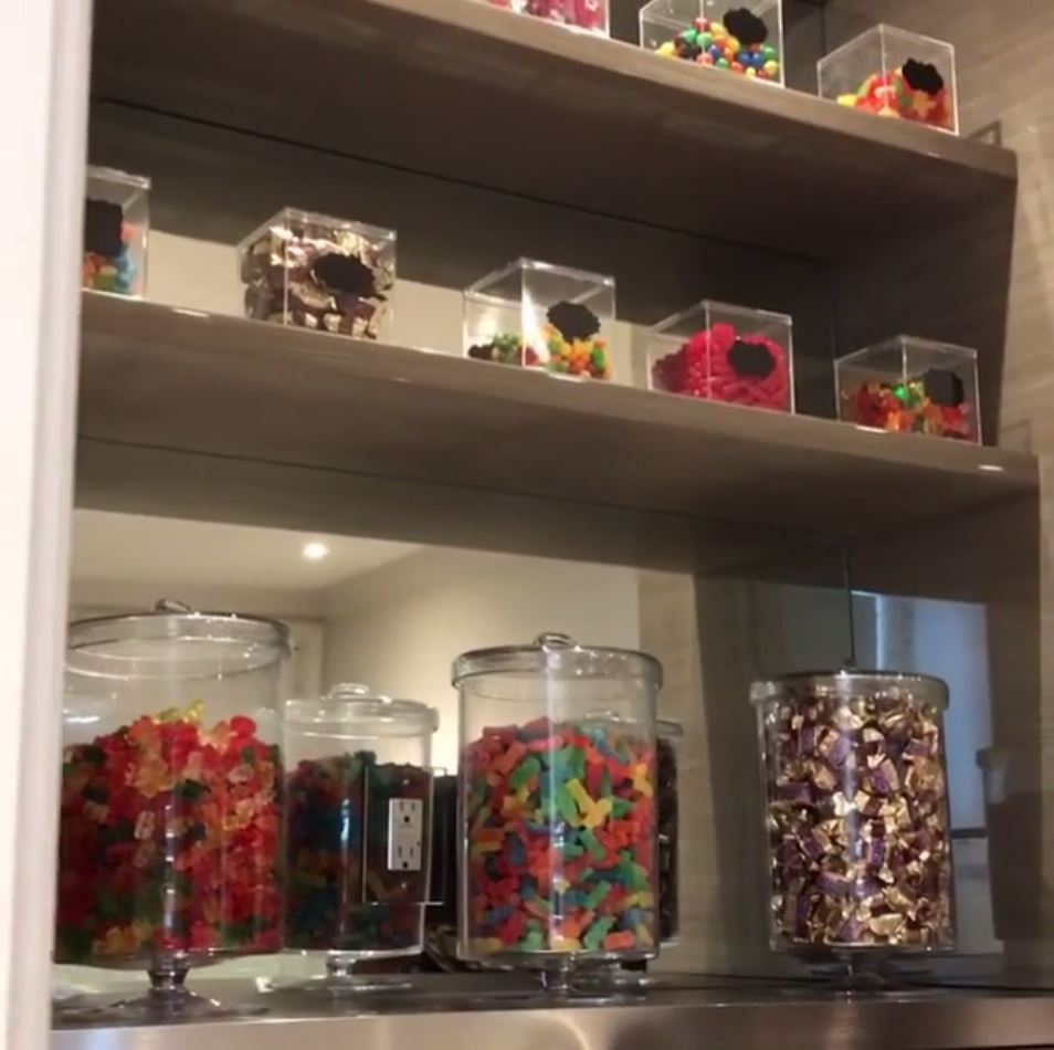 The sweet shop features jars full of treats