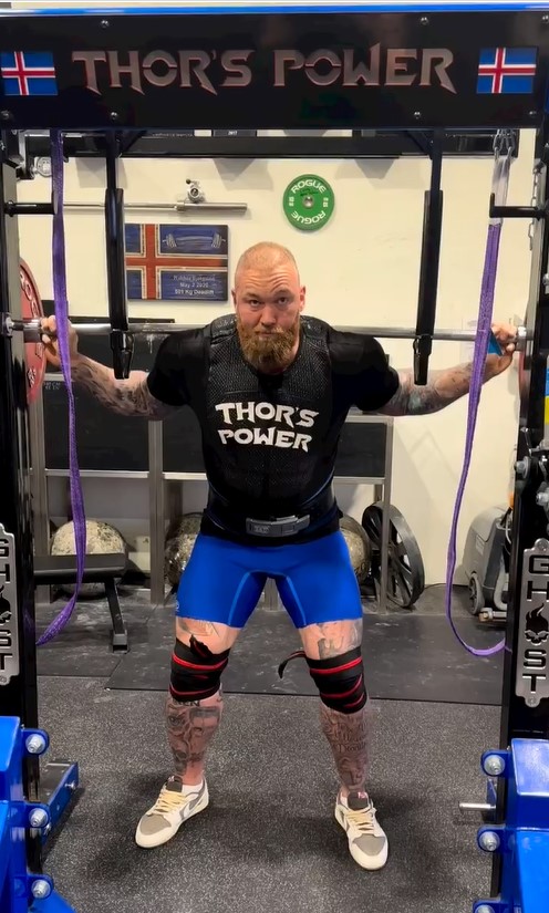 Game of Thrones star Hafthor Bjornsson squatted 270kg