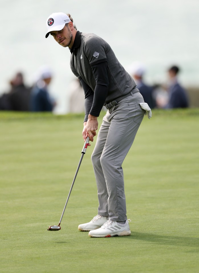 Gareth Bale in action at last weekends AT&T Pebble Beach Pro-Am.