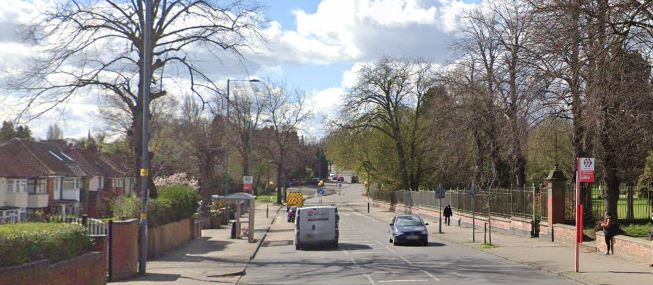 The busy road has been closed by cops and traffic diverted