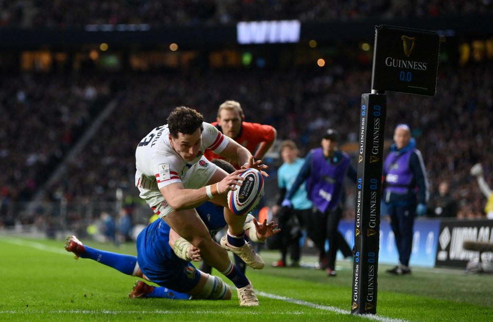 The incident occurred as a fan celebrated Henry Arundell's try