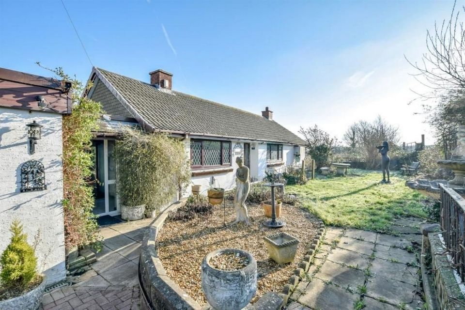 An ideal “escape to the country” bungalow is up for sale with stunning views