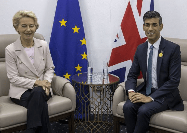 Rishi Sunak and European Commission President Ursula von der Leyen will meet in Windsor later today