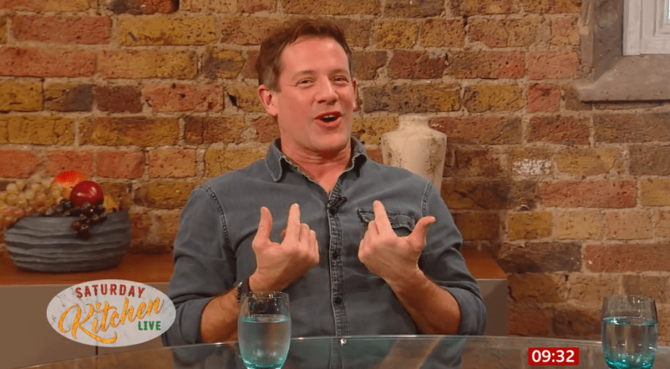 The Saturday Kitchen host took Naga's joke well