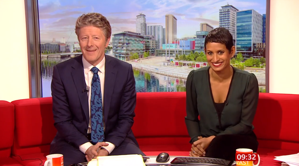 BBC Breakfast's Naga Manchetty took a cheeky swipe at Matt Tebbutt