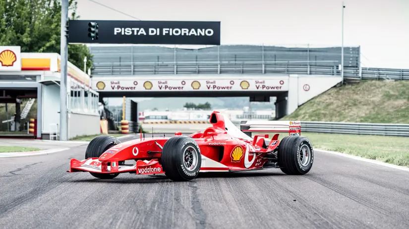 Michael Schumacher drove the legendary 2003 Ferrari F2003 GA