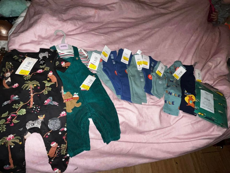 The discounted items include everything from babygros to leggings