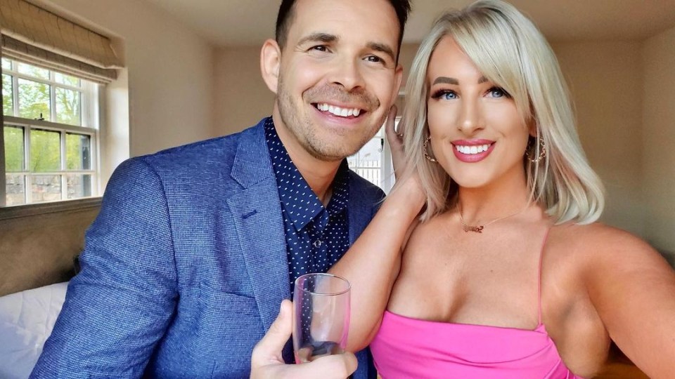 Luke Dawson and ex Morag on Married At First Sight in 2021