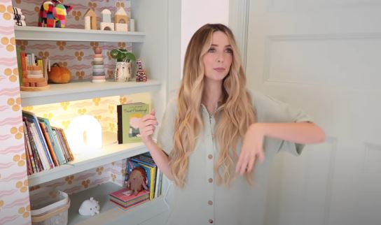 Zoella, real name Zoe Sugg, previously gave a glimpse at the room's trendy wallpaper