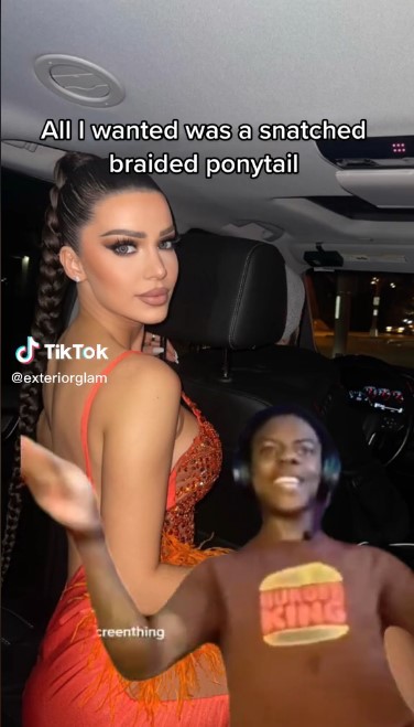 A woamn took to TikTok and posted a video where she begins by showing off her tight, braided hairstyle