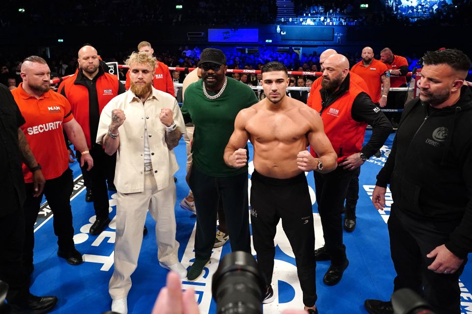 Jake Paul and Tommy Fury ahead of their fight