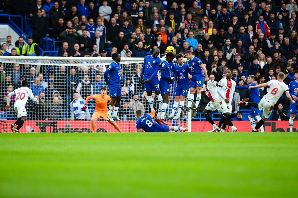 Ward-Prowse scored one of his trademark free kicks