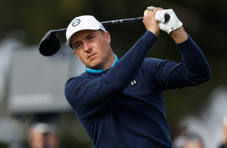 Jordan Spieth in action at the AT&T Pebble Beach Pro-Am