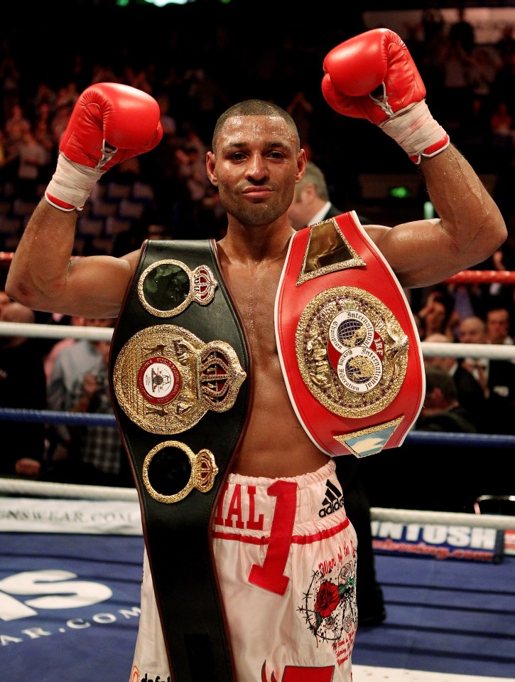 The former world champ, pictured at the WBA Inter-Continental Welterweight Title Fight in 2012