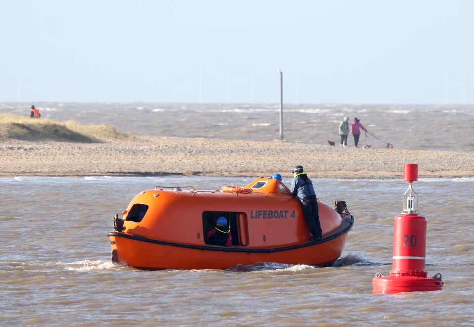 Divers scoured the coast without success