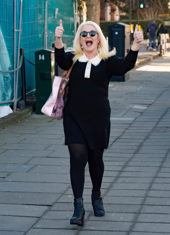 Vanessa Feltz is trying to stay upbeat after her shock split