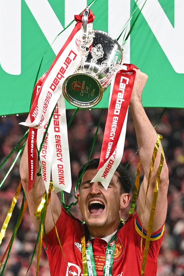 Maguire said it was his dream to lift a trophy for United