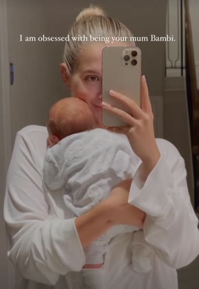 Molly-Mae Hague shared a sweet video cradling her newborn and told fans she was obsessed