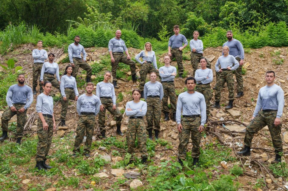 The recruits were put through a series of gruelling punishment exercises to test their ability for survive further