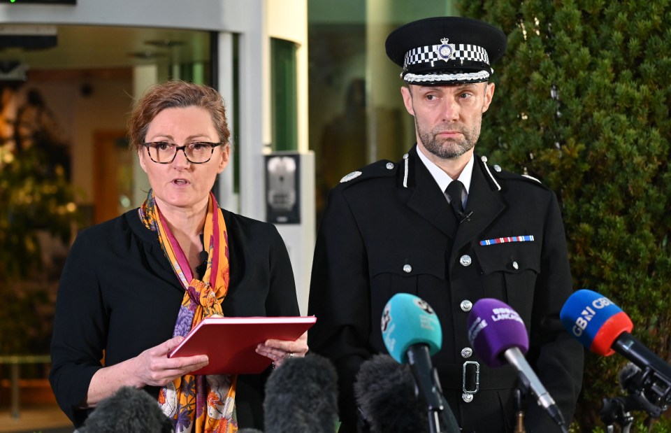 Det Chief Supt Pauline Stables and Assistant Chief Constable Peter Lawson broke the tragic news outside the force’s HQ