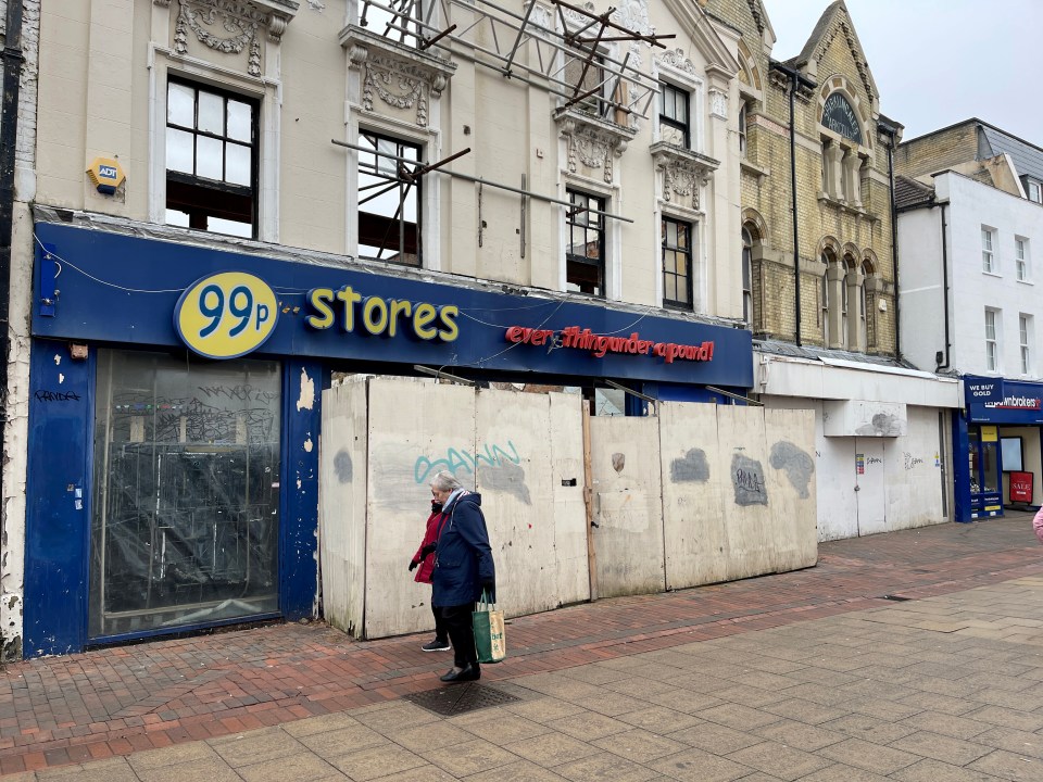 Boarded-up stores litter the once ‘thriving’ high street, which residents say has ‘nothing’ to lure tourists