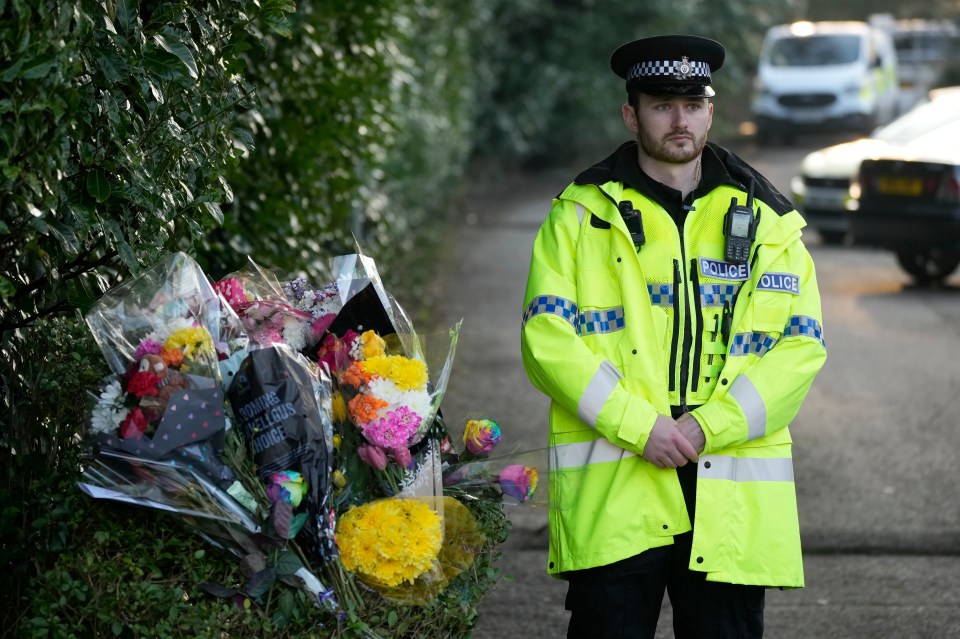 Tributes have been left at the scene in Cheshire