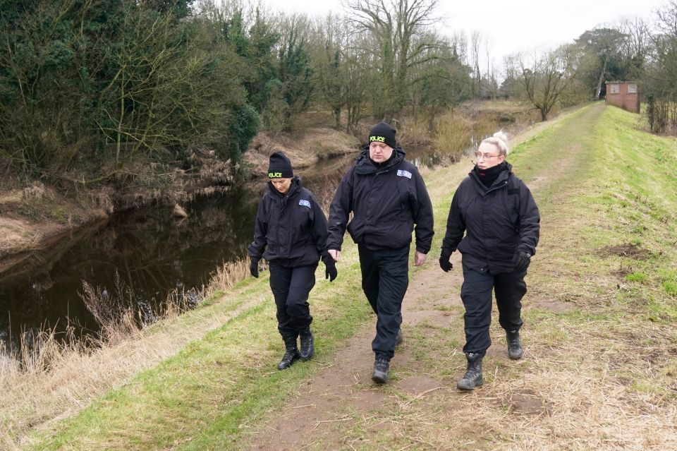 Cops are scouring the banks of the River Wyre everyday