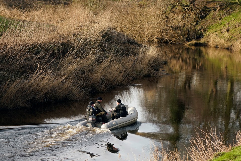 A huge search was launched involving specialist police divers