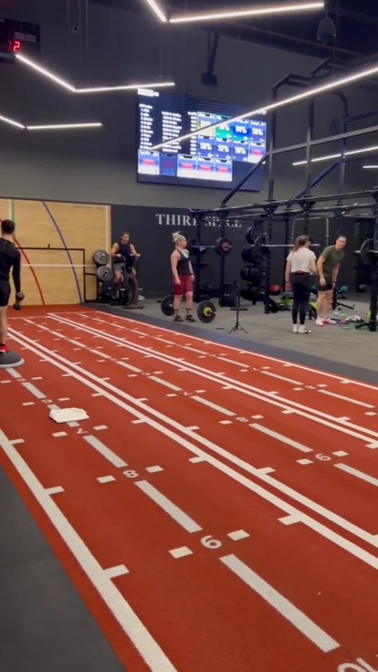 The gym also has its own running track