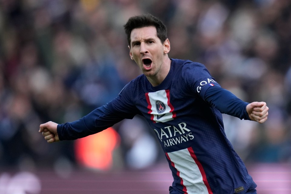 Lionel Messi celebrates his amazing last-gasp winner