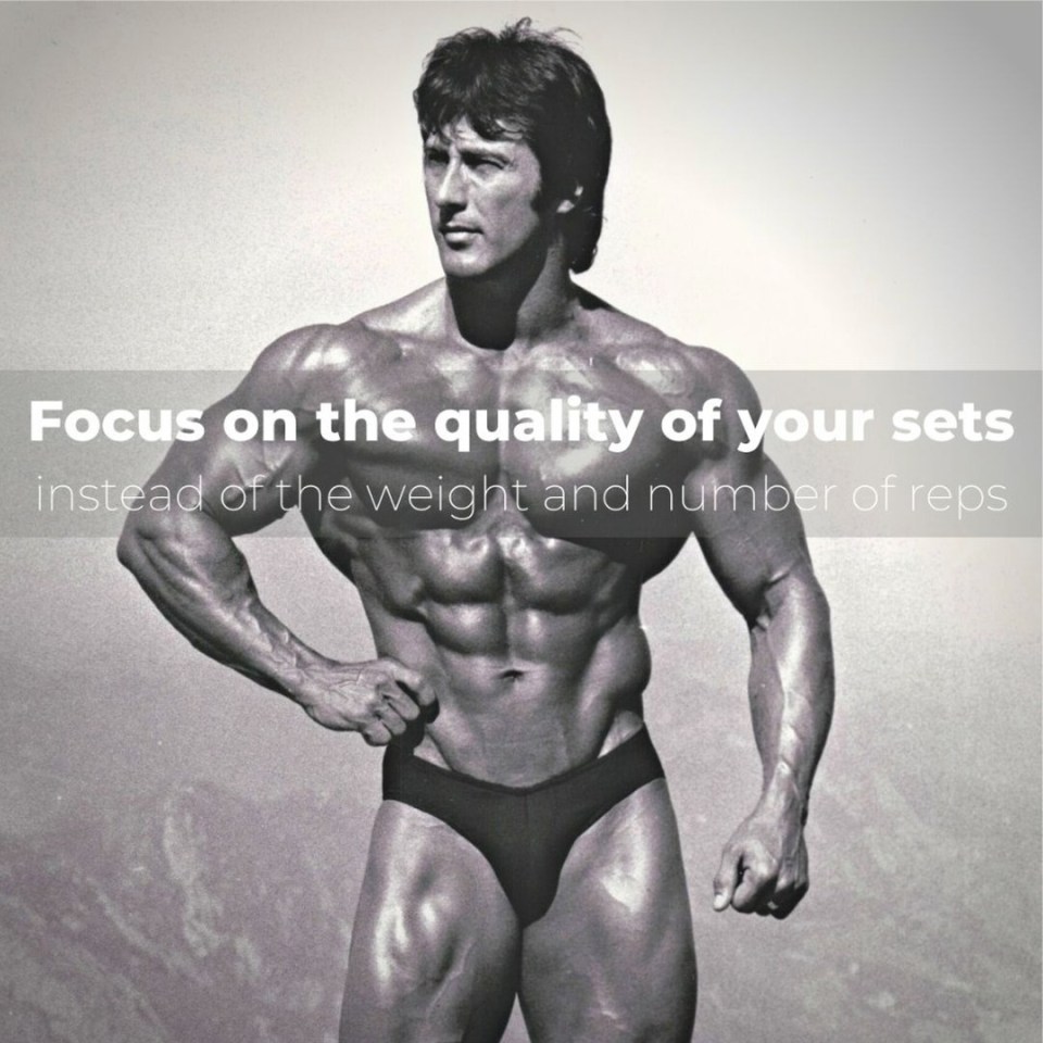 Frank often shares inspirational advice to aspiring bodybuilders