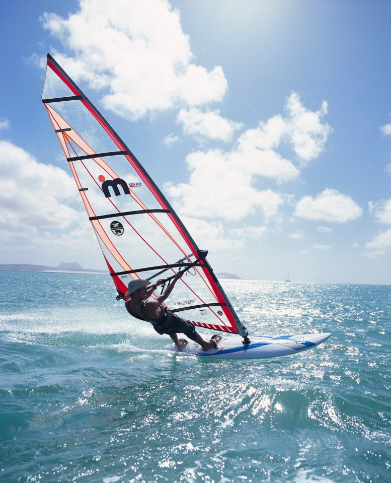 Windsurfing and deep-sea fishing are popular on the island of Boa Vista