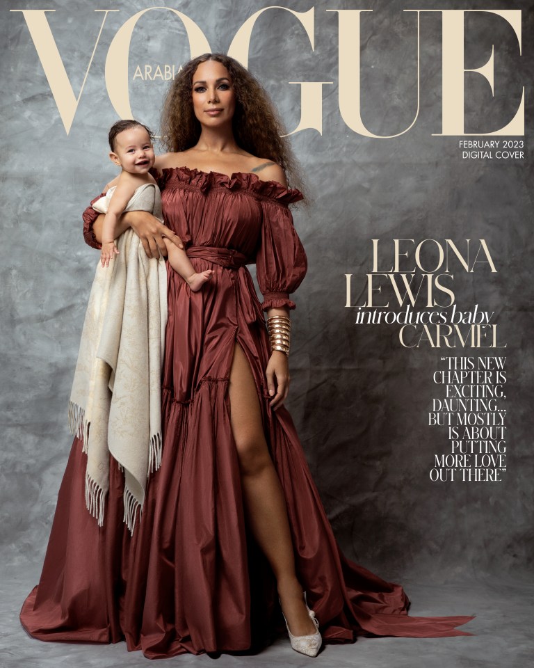 Leona Lewis and her daughter Carmel looked like naturals behind the camera