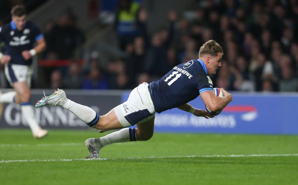 Scotland star Duhan van der Merwe stood out for his national team